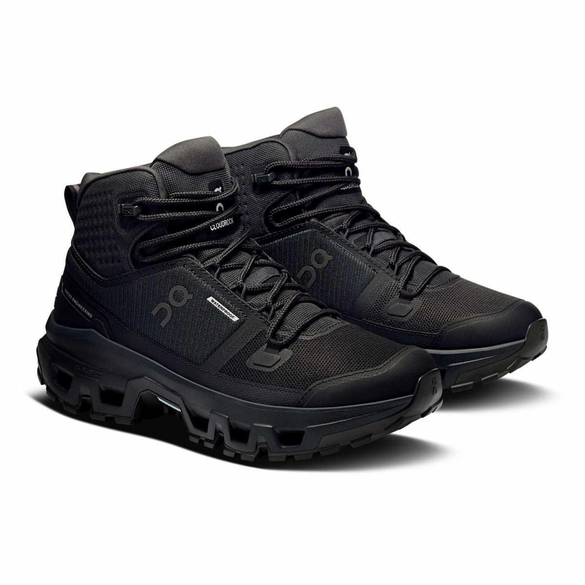 On United States Great Value / Women's Cloudrock Mid Waterproof - Black/Black