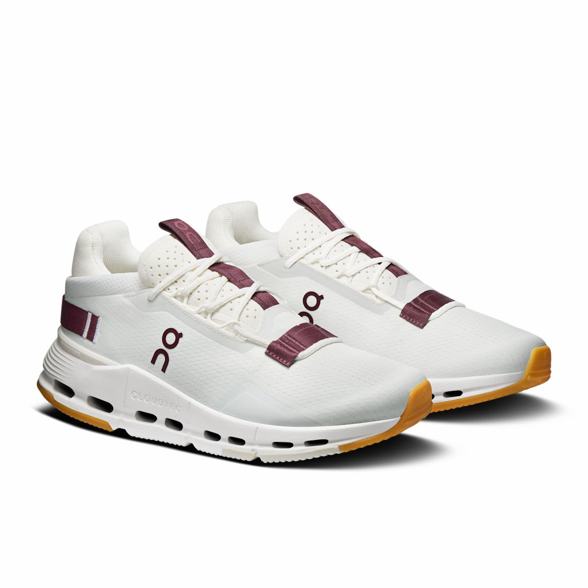 On United States Featured / Women's Cloudnova 2 - Ivory/Maroon