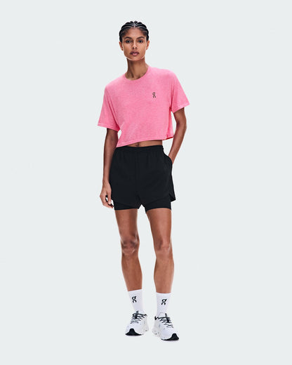 On United States Top Pick / Women's Train Flex-T Crop - Bubblegum Heather