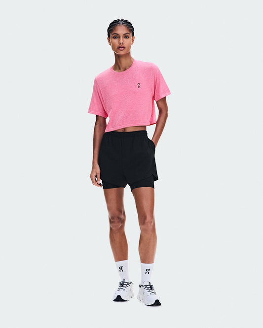 On United States Top Pick / Women's Train Flex-T Crop - Bubblegum Heather