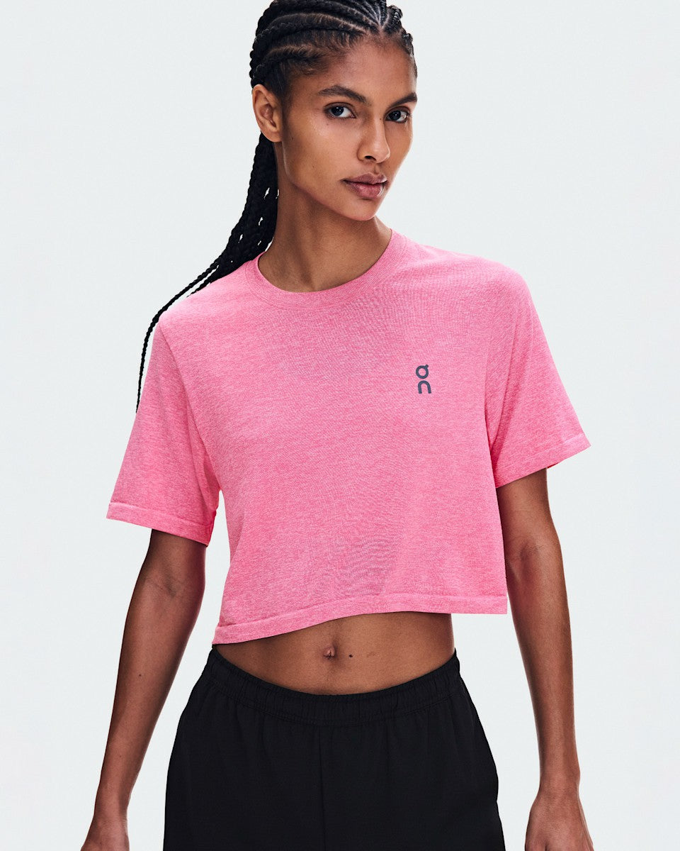 On United States Top Pick / Women's Train Flex-T Crop - Bubblegum Heather