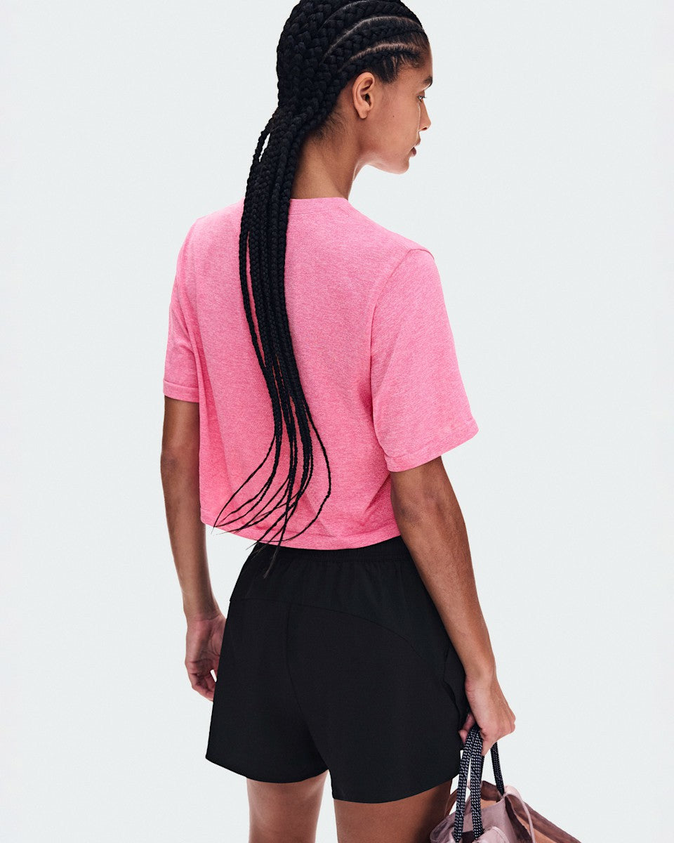 On United States Top Pick / Women's Train Flex-T Crop - Bubblegum Heather