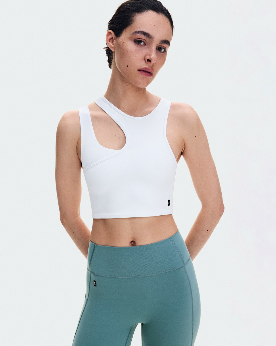 On United States Deals / Women's Studio Asymmetric Crop - White