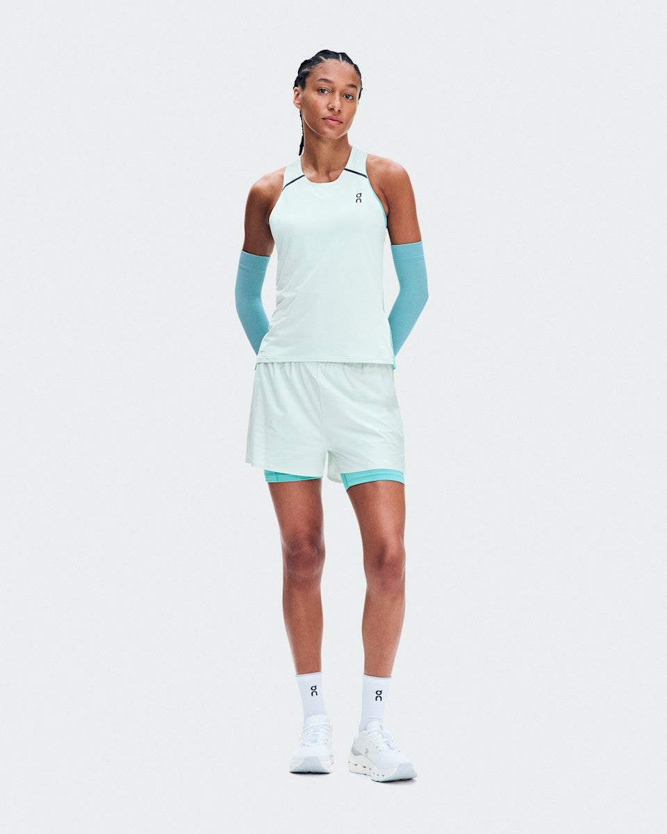 On United States Great Value / Women's Performance Tank - Flurry/Aquamarine