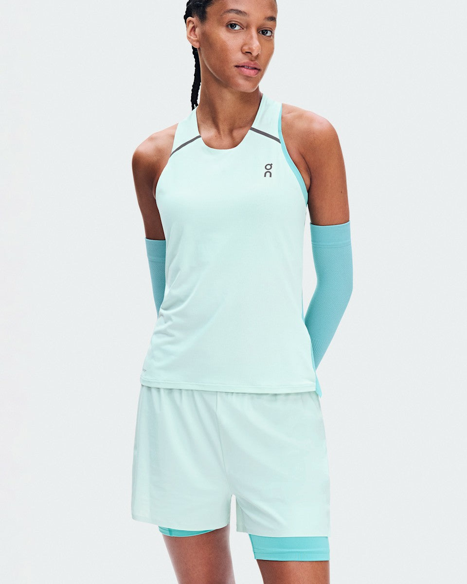 On United States Great Value / Women's Performance Tank - Flurry/Aquamarine
