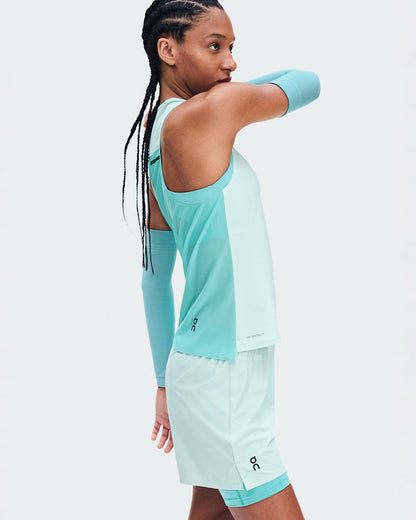 On United States Great Value / Women's Performance Tank - Flurry/Aquamarine