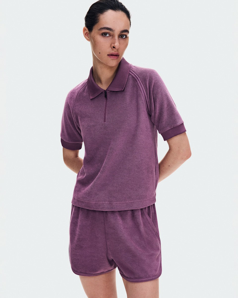 On United States Classic / Women's Courtside Polo Terry - Cassis