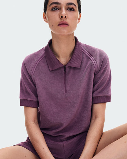 On United States Classic / Women's Courtside Polo Terry - Cassis