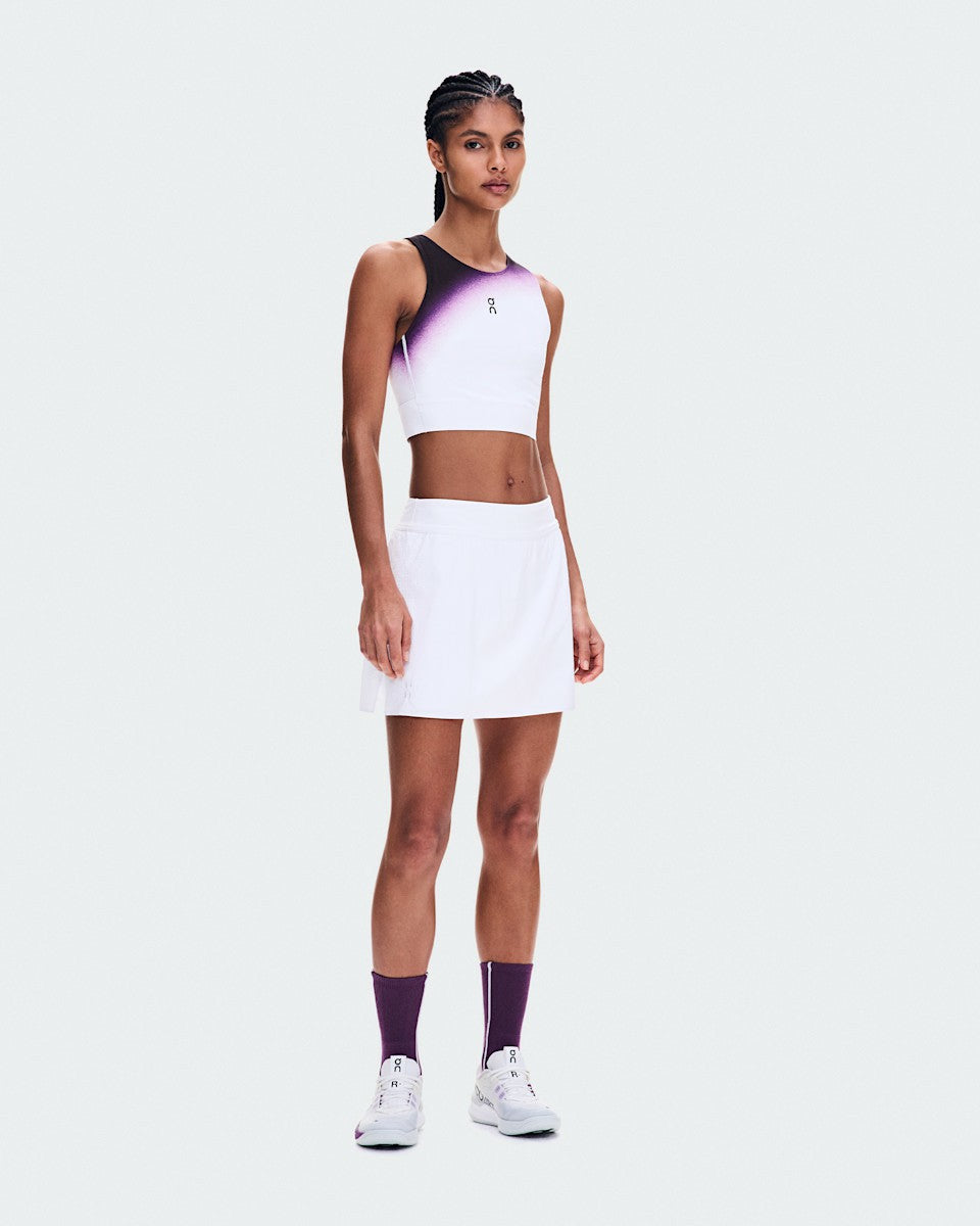 On United States Premium / Women's Court Crop Top Swing - White/Cassis