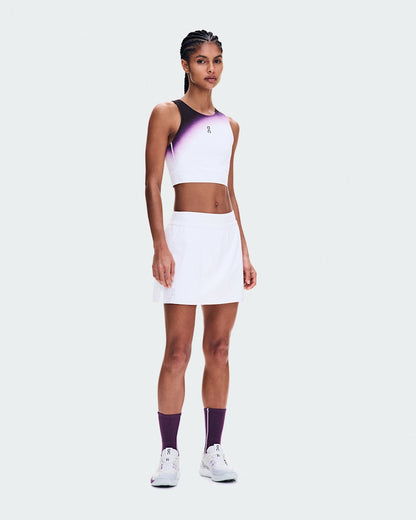 On United States Premium / Women's Court Crop Top Swing - White/Cassis