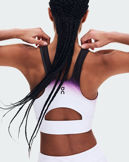 On United States Premium / Women's Court Crop Top Swing - White/Cassis
