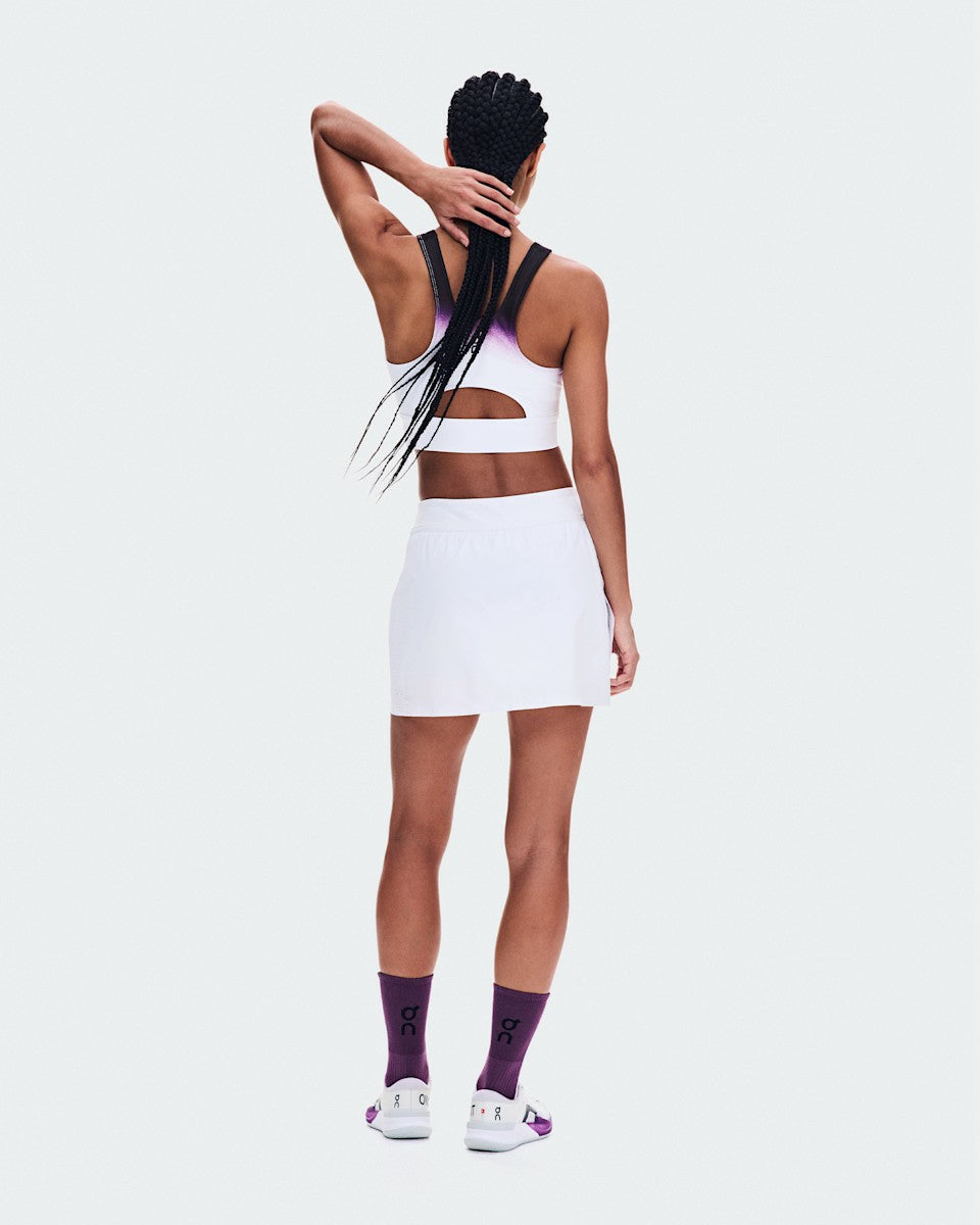 On United States Premium / Women's Court Crop Top Swing - White/Cassis