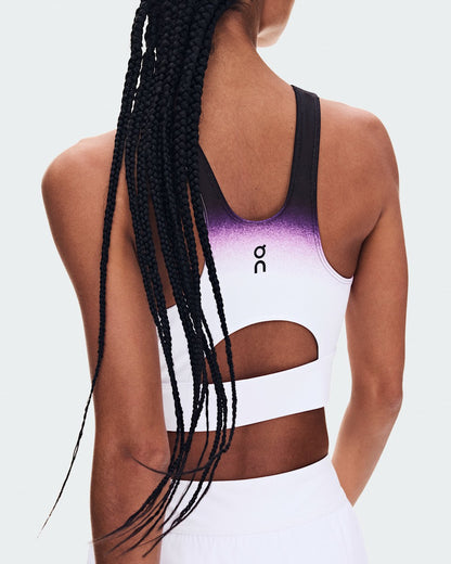 On United States Premium / Women's Court Crop Top Swing - White/Cassis