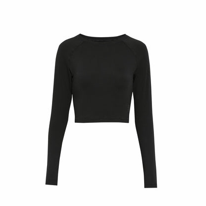 On United States Great Value / Women's Studio Long-T Crop - Magnolia