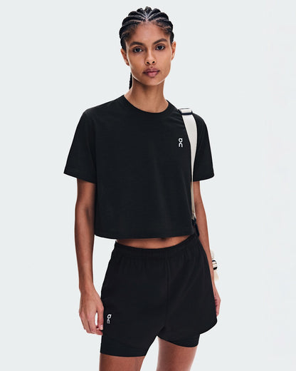 On United States Premium / Women's Train-T Crop - Black
