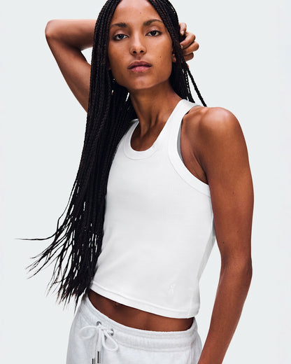 On United States New / Women's All-Day Ribbed Tank - White