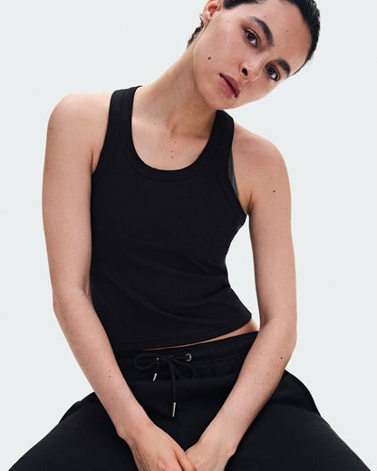 On United States Best Price / Women's All-Day Ribbed Tank - Black