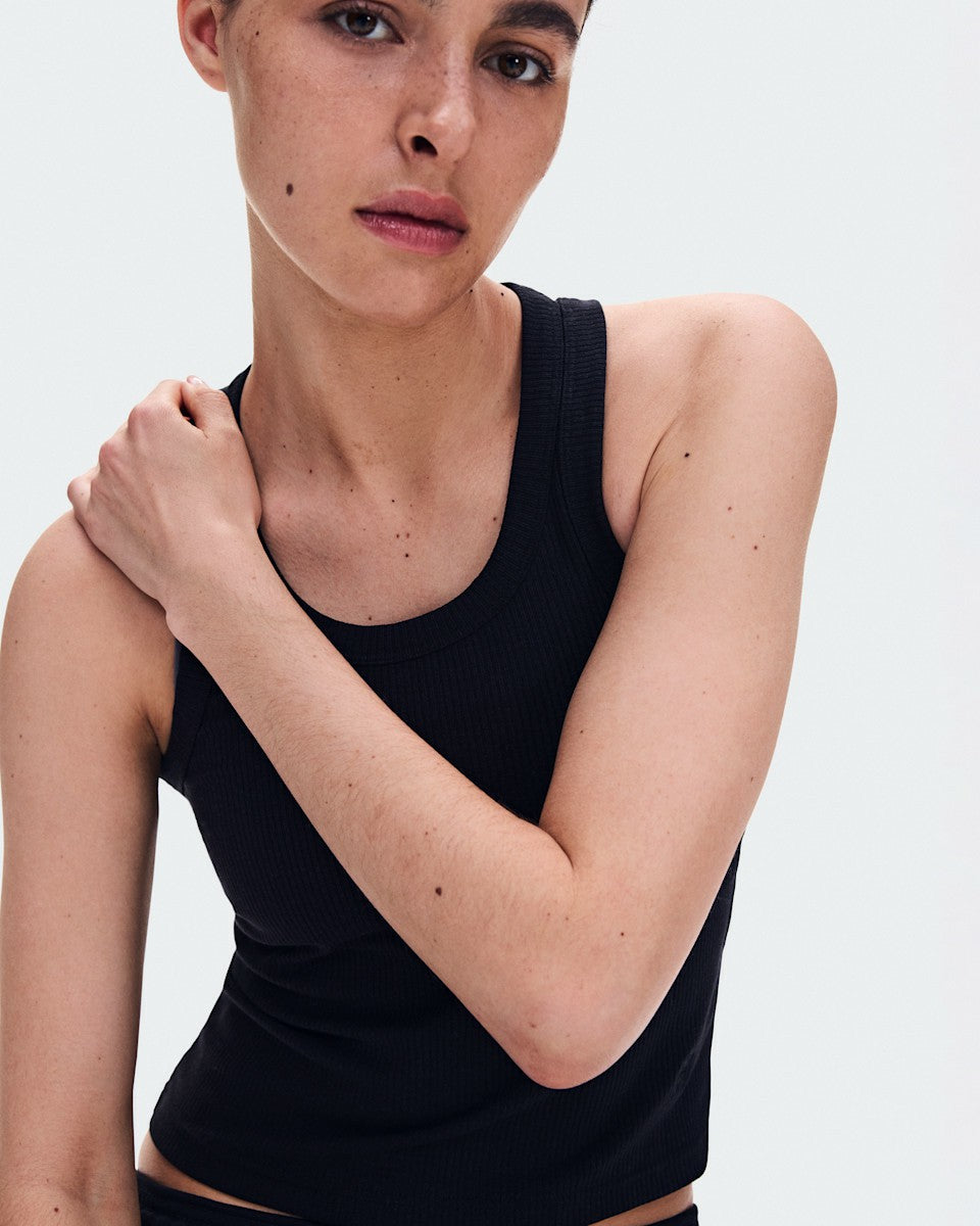 On United States Best Price / Women's All-Day Ribbed Tank - Black
