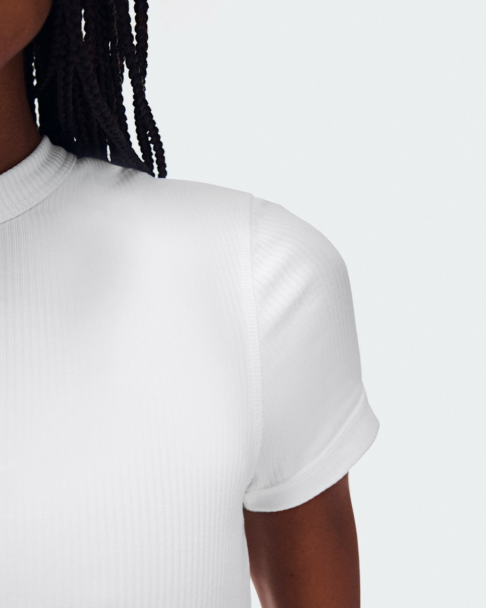 On United States Everyday / Women's All-Day Ribbed T-Shirt - White