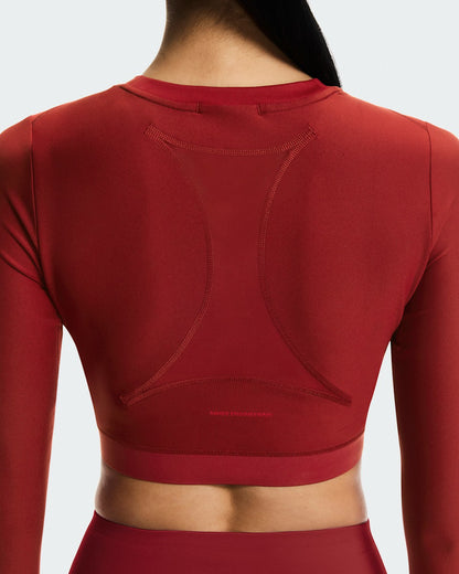 On United States Best Price / Women's Train Long Sleeve Crop Year of the Horse - Sienna