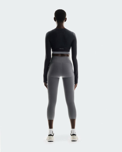 On United States Popular / Women's Train Long Sleeve Crop - Black