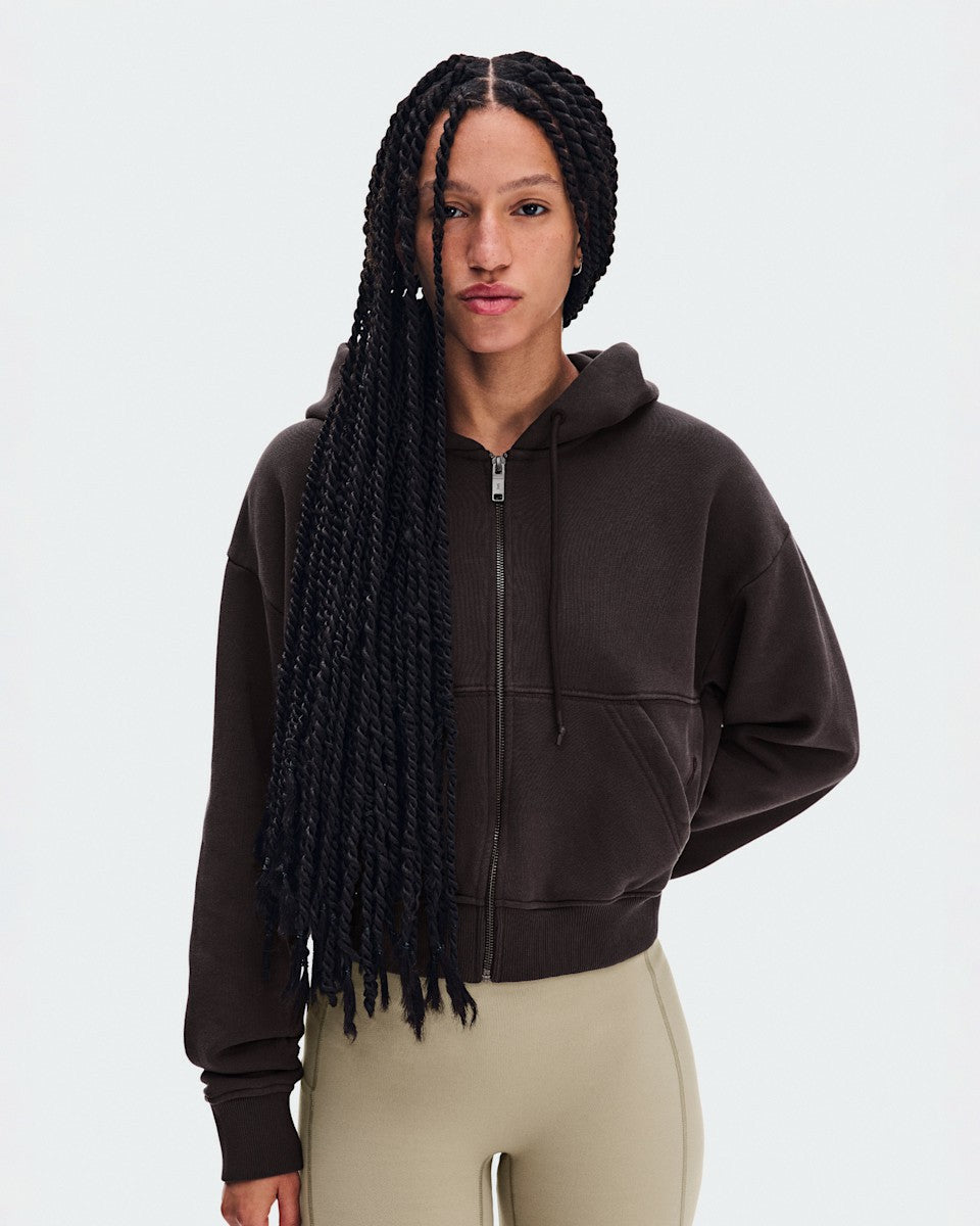 On United States Great Value / Women's Club Collective Full Zip Hoodie FKA - Espresso