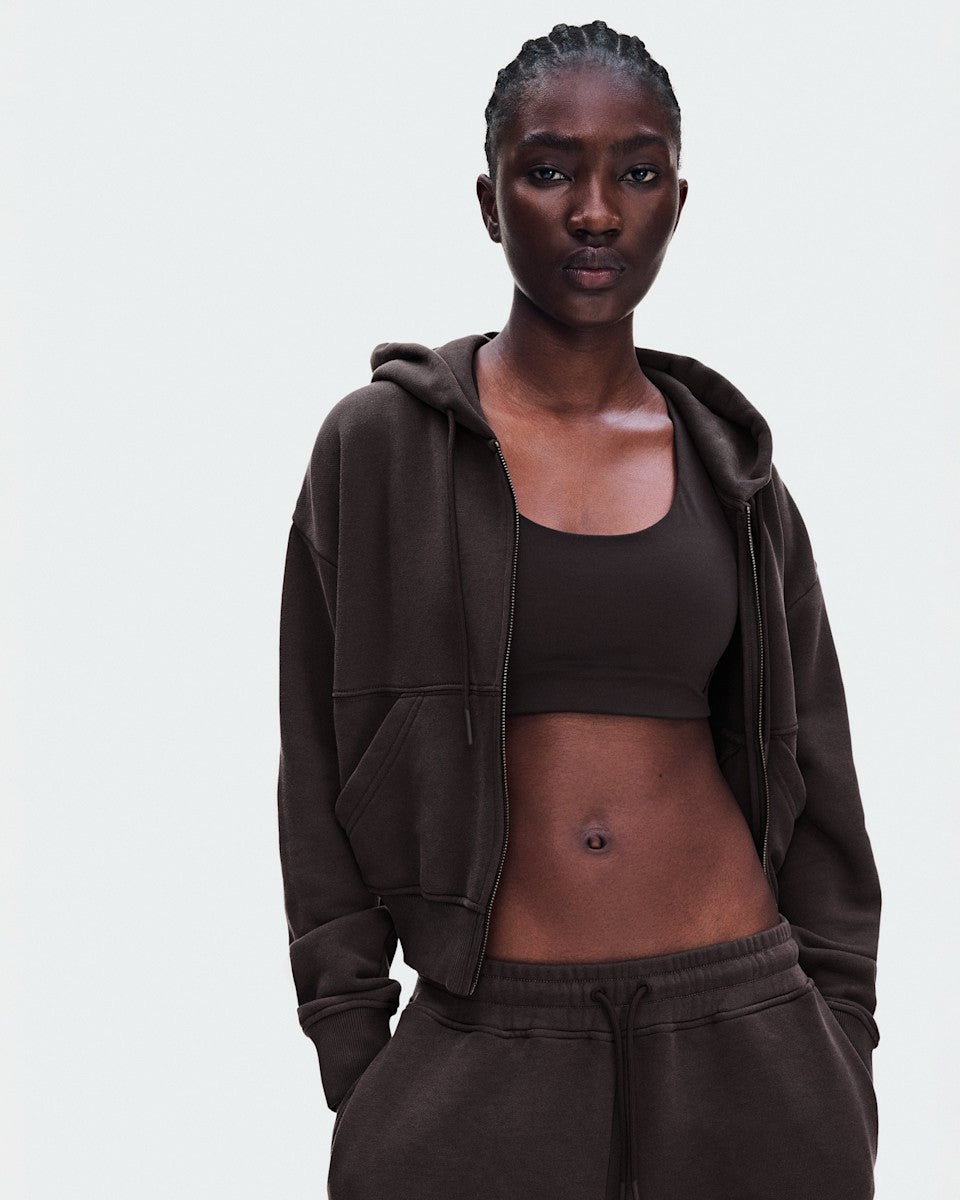 On United States Great Value / Women's Club Collective Full Zip Hoodie FKA - Espresso