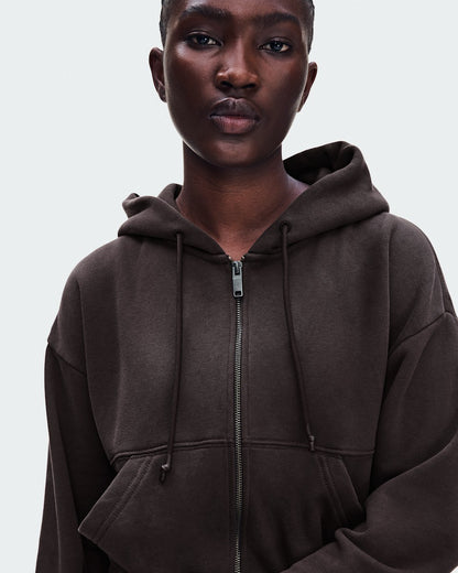 On United States Great Value / Women's Club Collective Full Zip Hoodie FKA - Espresso