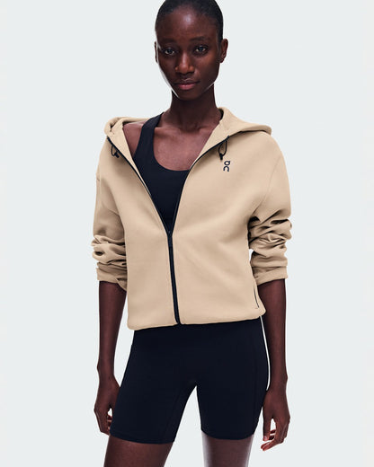 On United States Essential / Women's Focus Tech Zip Hoodie - Desert