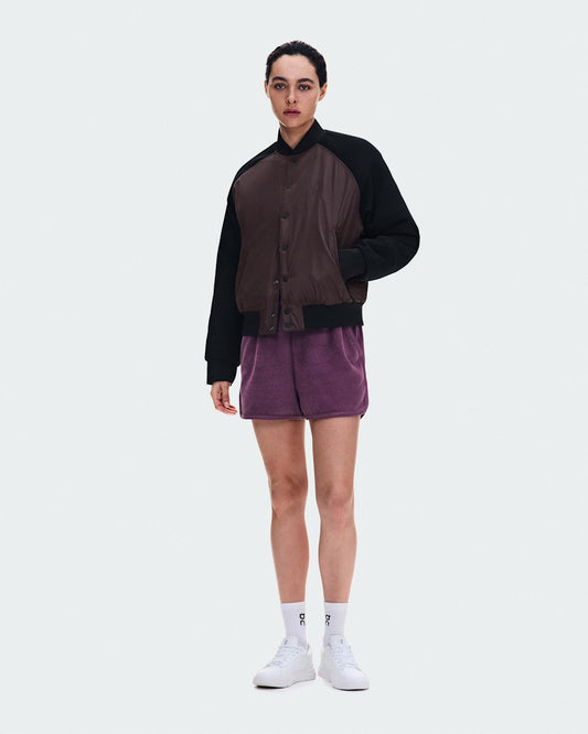 On United States Everyday / Women's Courtside Bomber - Mulberry/Black