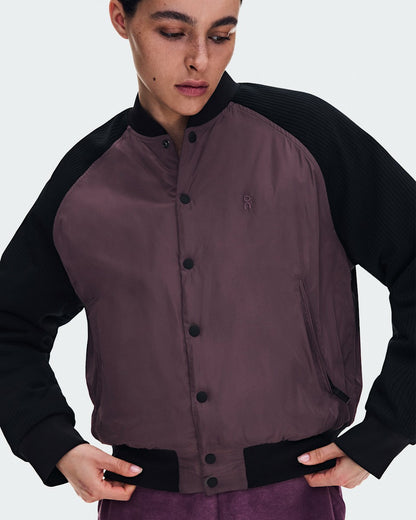 On United States Everyday / Women's Courtside Bomber - Mulberry/Black