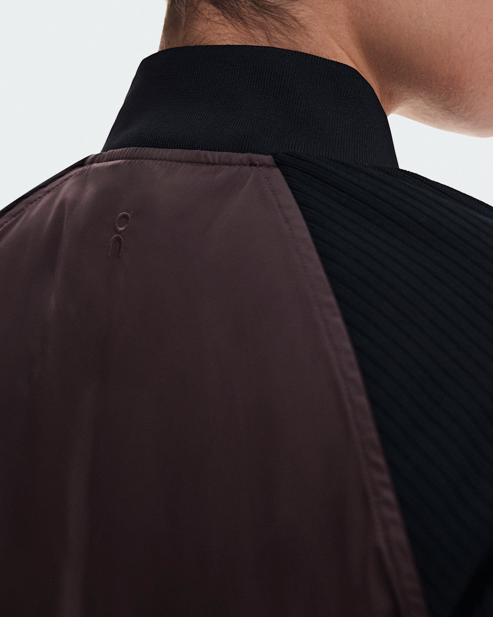 On United States Everyday / Women's Courtside Bomber - Mulberry/Black