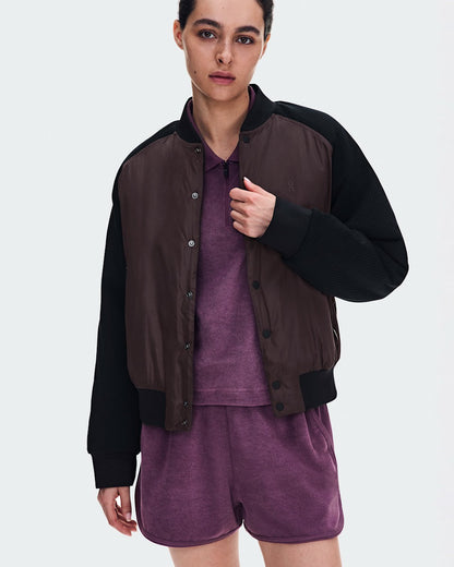 On United States Everyday / Women's Courtside Bomber - Mulberry/Black