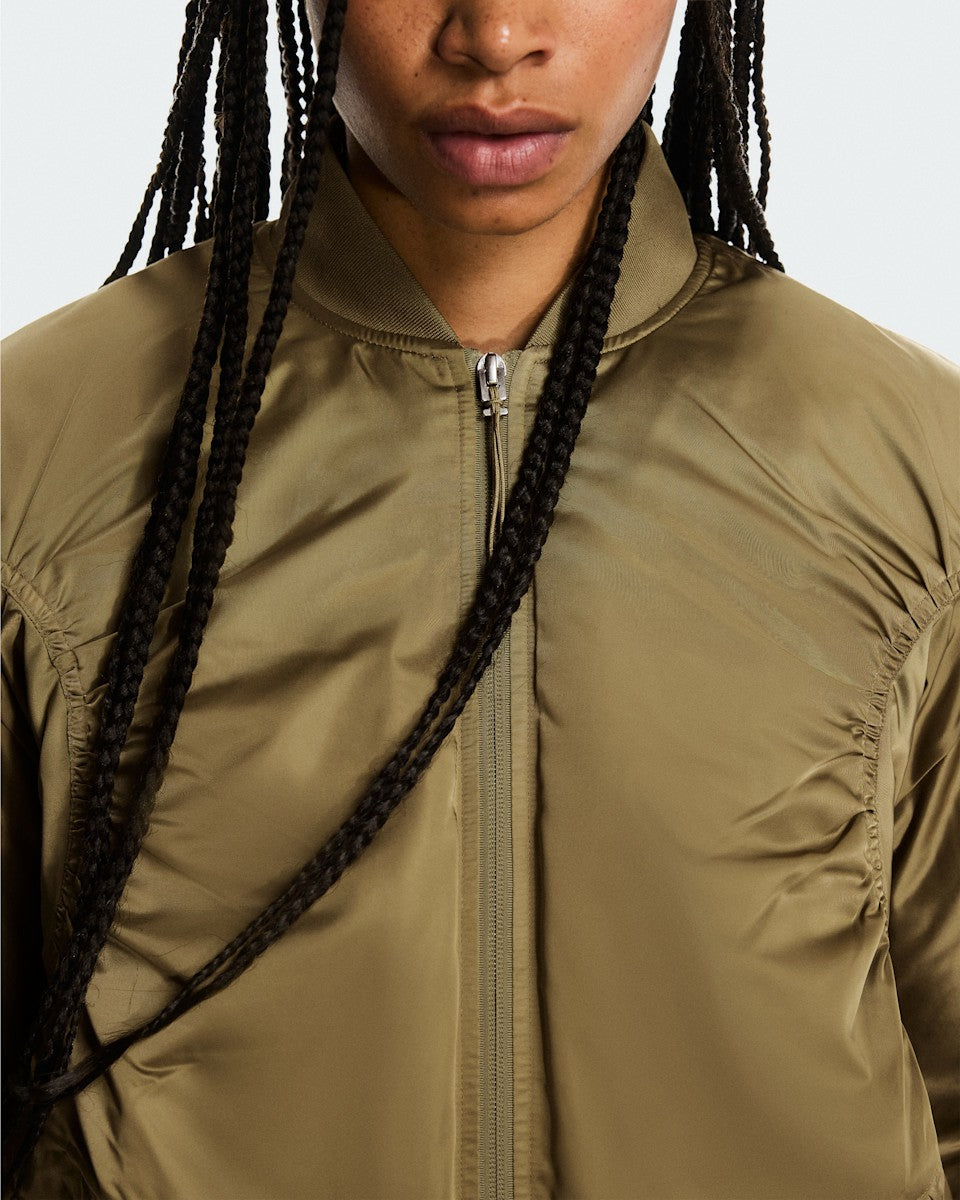 On United States Best Seller / Women's Bomber Jacket - Nutmeg