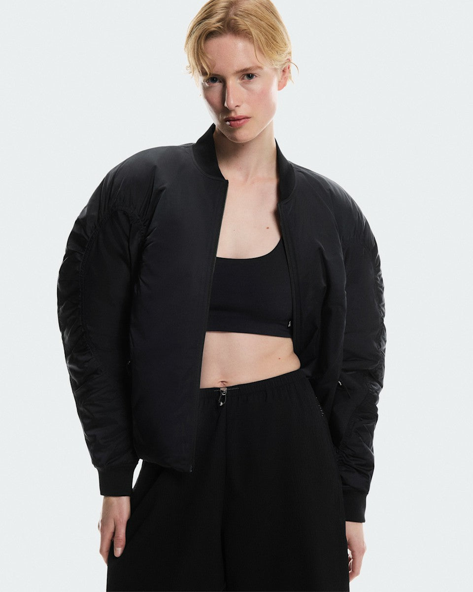 On United States Customer Favorite / Women's Bomber Jacket - Black