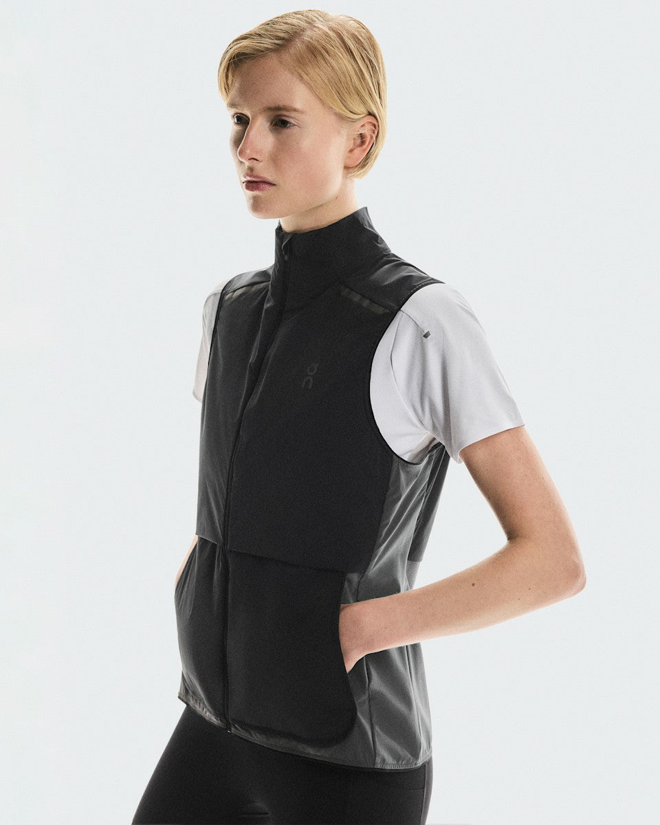 On United States Premium / Women's Weather Vest - Black/Eclipse