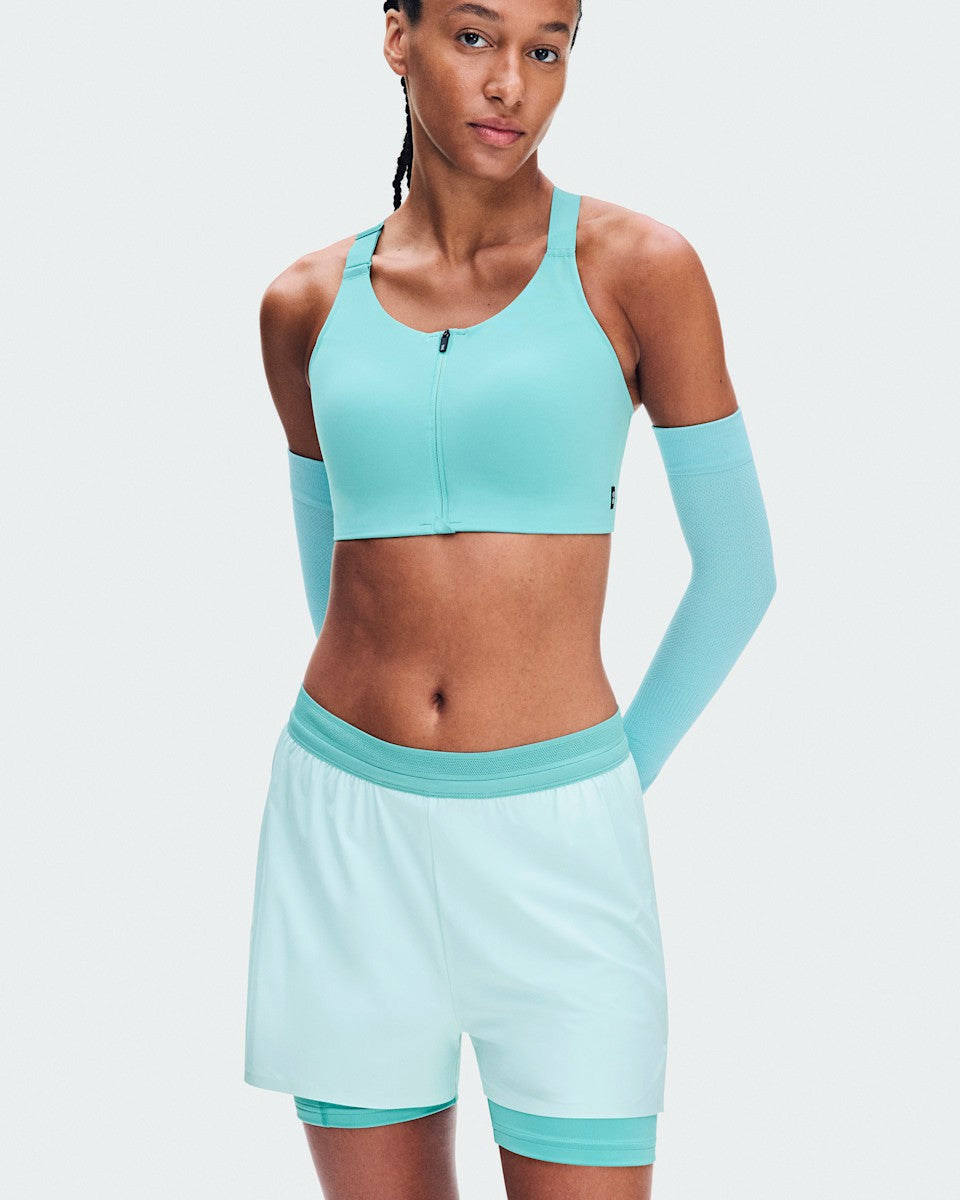 On United States Smart Buy / Women's Endurance Bra Zip - Aquamarine