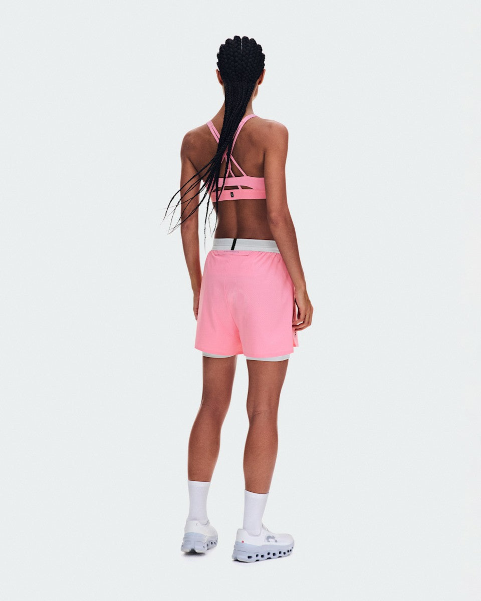 On United States Smart Buy / Women's 3" Performance 2/1 Shorts - Magnolia/Glacier