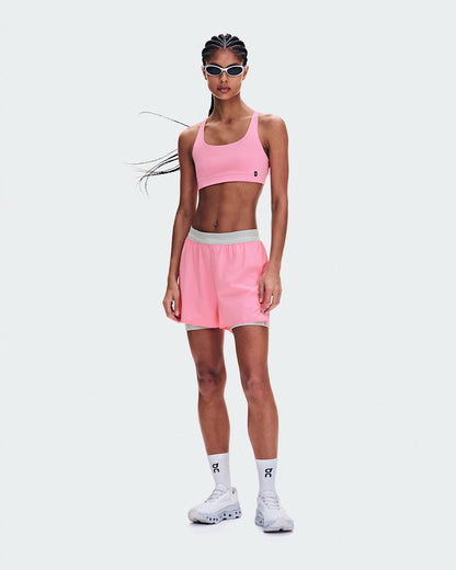 On United States Smart Buy / Women's 3" Performance 2/1 Shorts - Magnolia/Glacier