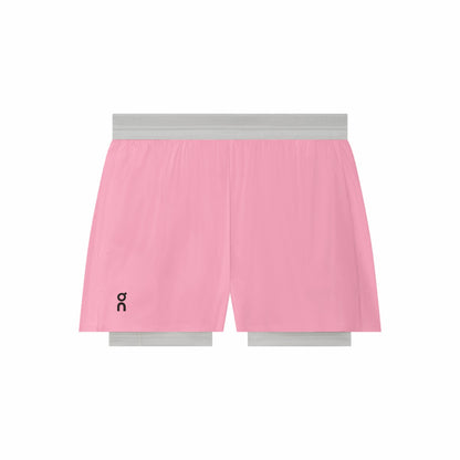 On United States Smart Buy / Women's 3" Performance 2/1 Shorts - Magnolia/Glacier