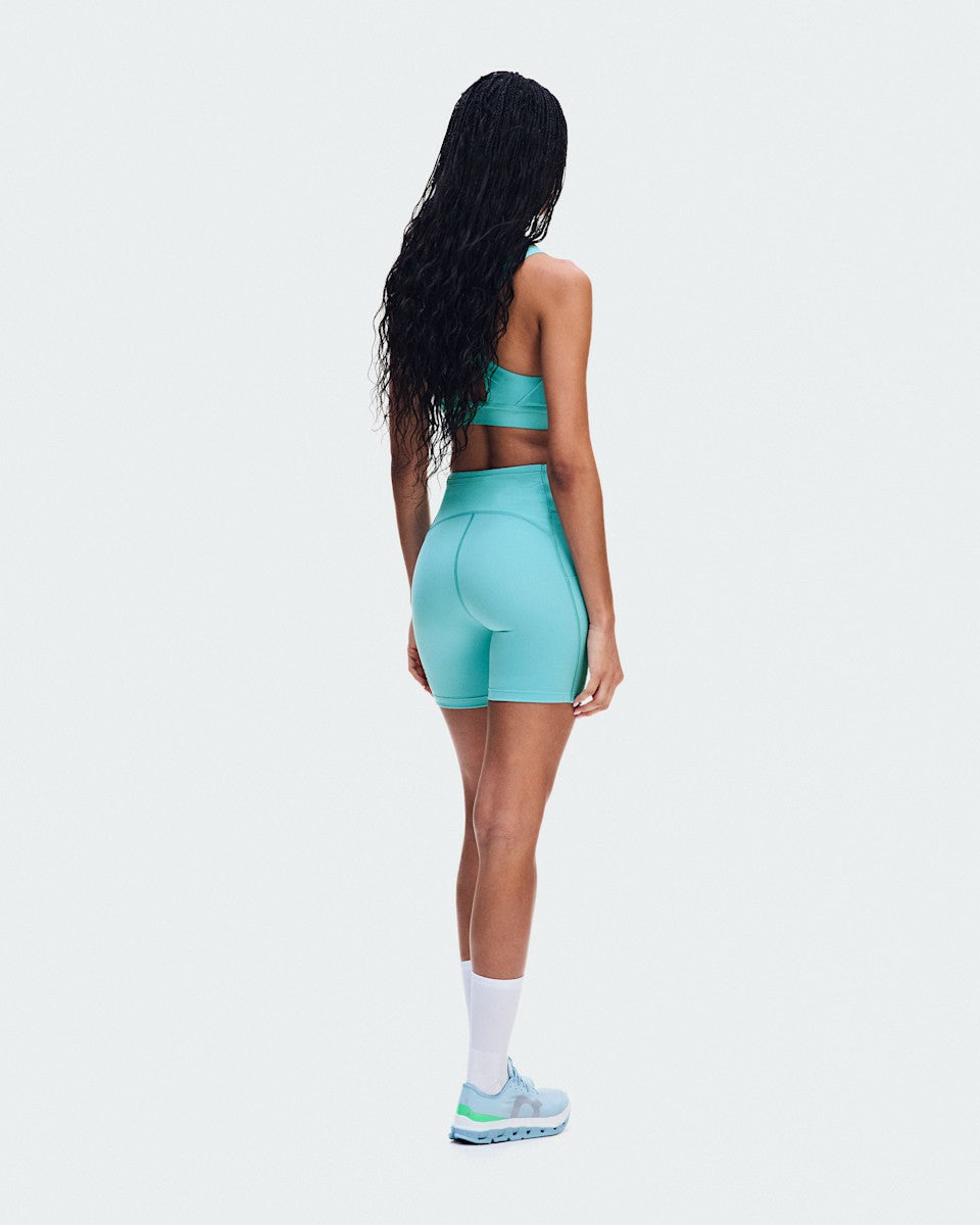 On United States Signature / Women's Performance Tights Short - Aquamarine