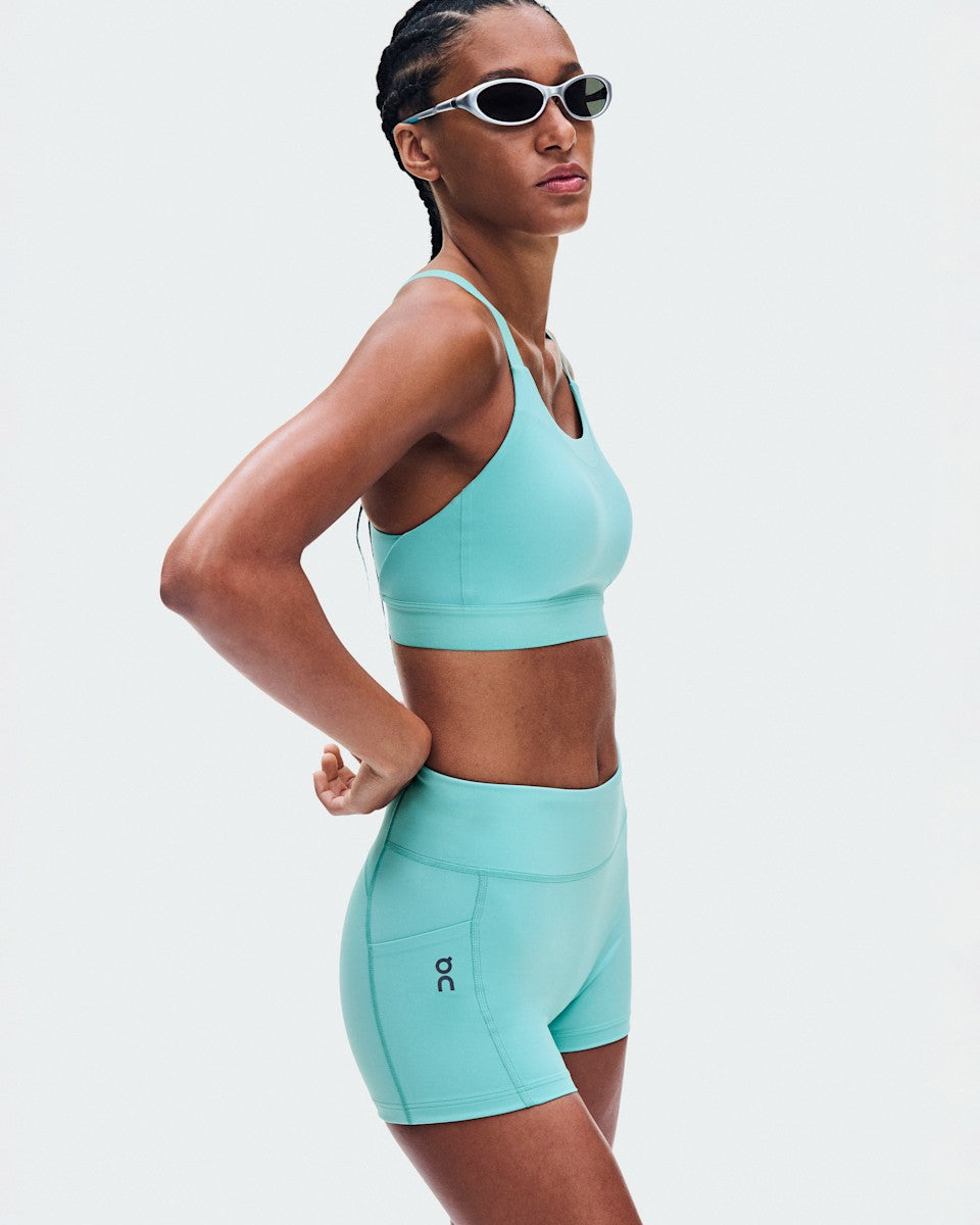 On United States Sale / Women's 3" Performance Tights - Aquamarine