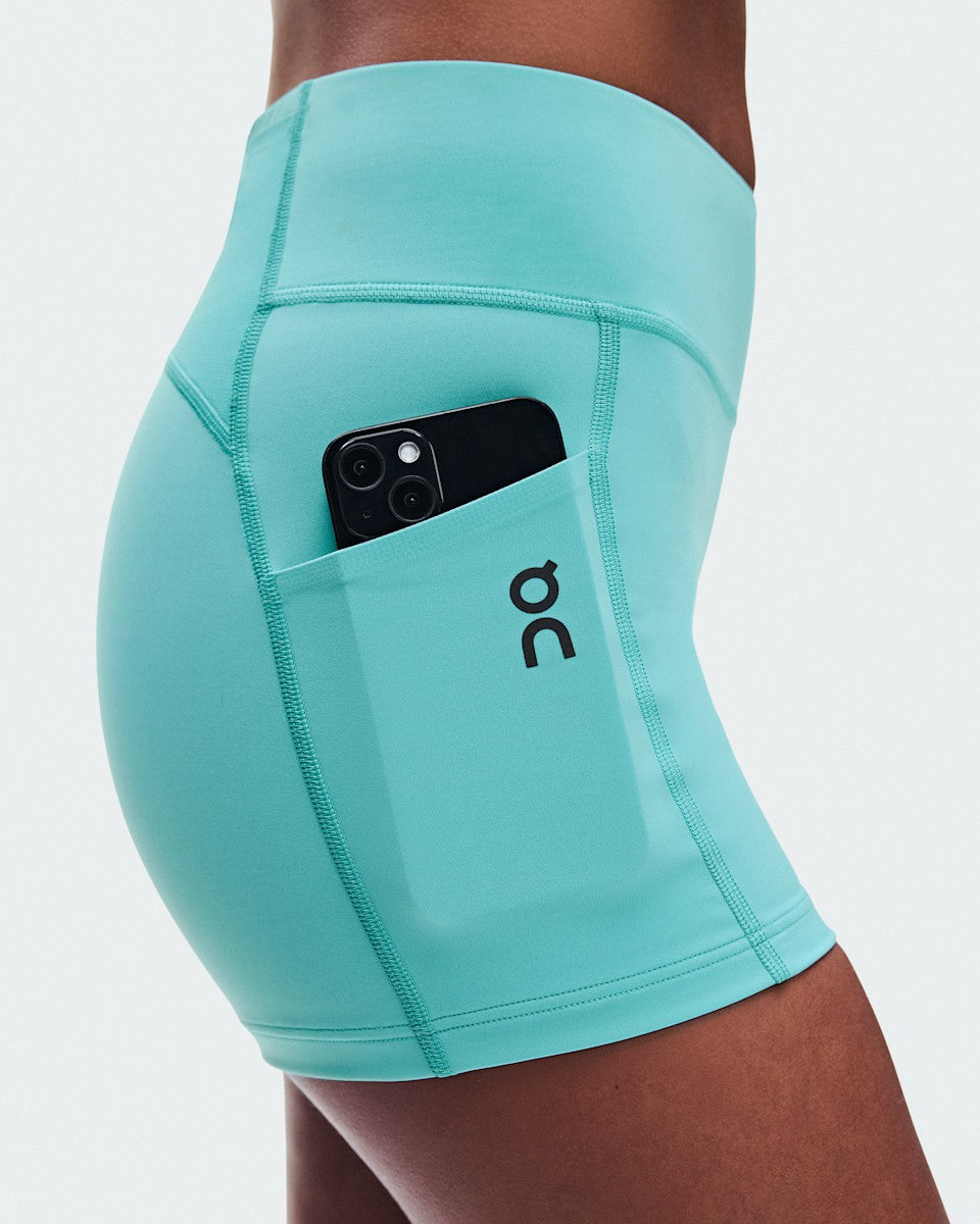 On United States Sale / Women's 3" Performance Tights - Aquamarine