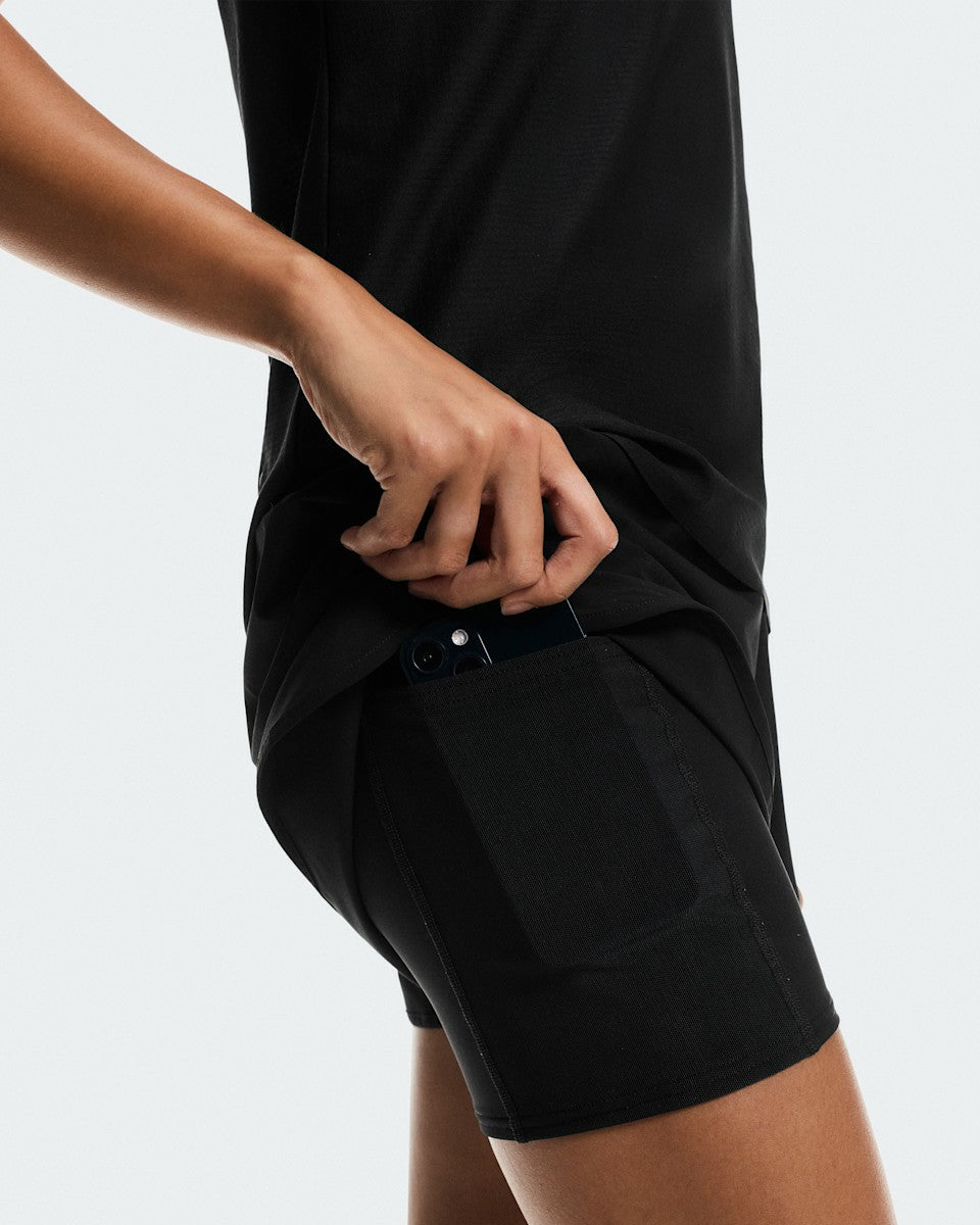 On United States Exclusive / Women's 3" Court Shorts 2-in-1 - Black