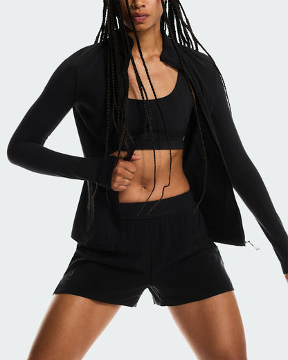 On United States Trusted / Women's Mesh Shorts - Black