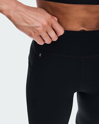 On United States Essential / Women's Train Tights 7/8 - Black