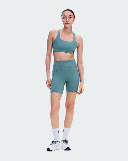 On United States Customer Favorite / Women's Studio Leggings Short 6" - Agave