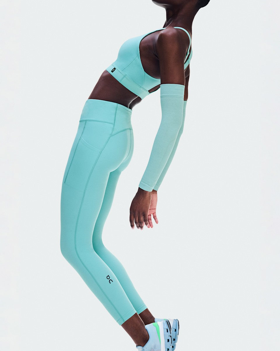 On United States Latest / Women's Performance Tights 7/8 - Aquamarine