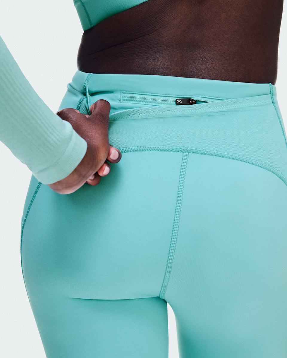 On United States Latest / Women's Performance Tights 7/8 - Aquamarine