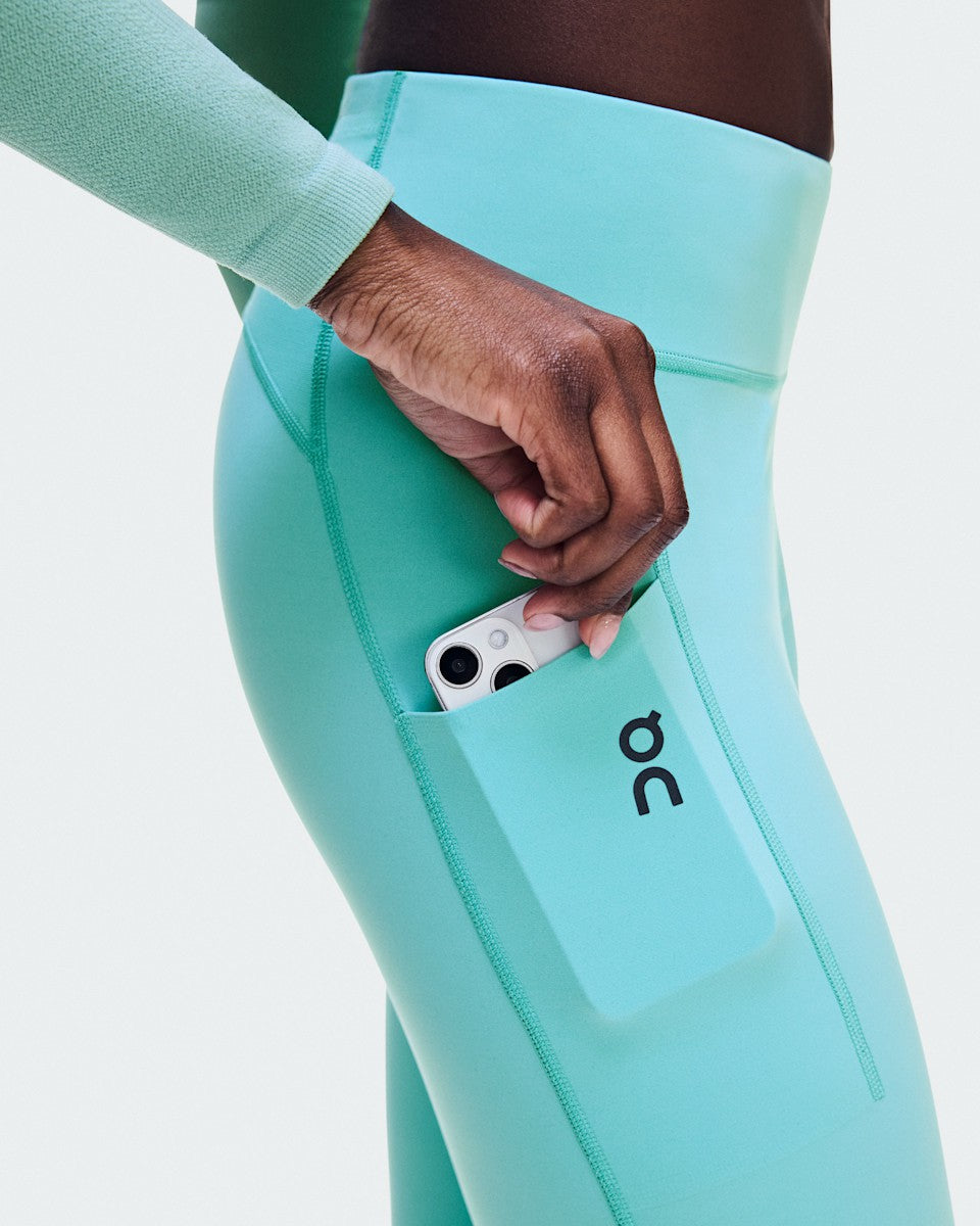 On United States Latest / Women's Performance Tights 7/8 - Aquamarine